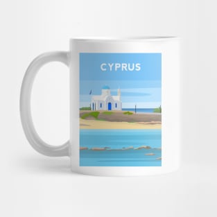 Protaras Beach, Cyprus - St Nicholas Church Mug